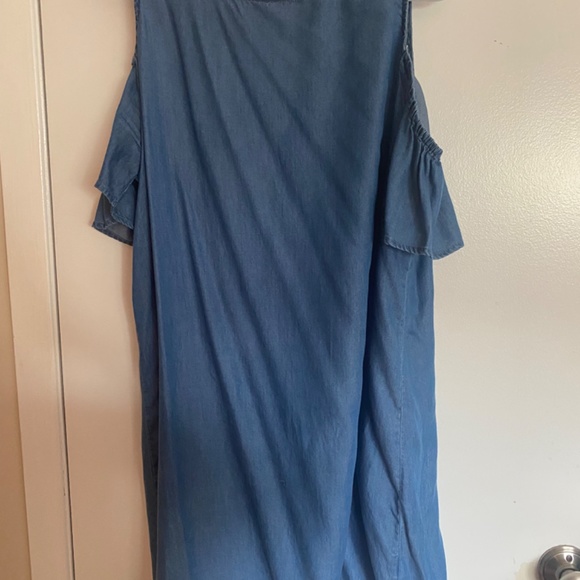 Cold shoulder denim dress size L - Picture 2 of 2